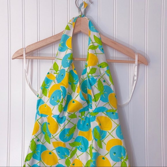 COPY - Lilly Pulitzer Lemon Print Halter Mini Dress - Picture 4 of 8